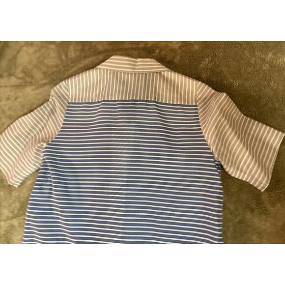 Vintage Algo Switzerland Sleeveless Striped Shirt Dress Sz S - Picture 13 of 13